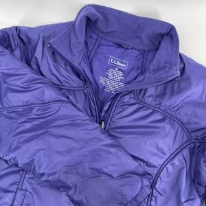 L.L.Bean Women's Purple Insulated Zip-Up Jacket Lightweight Outerwear M